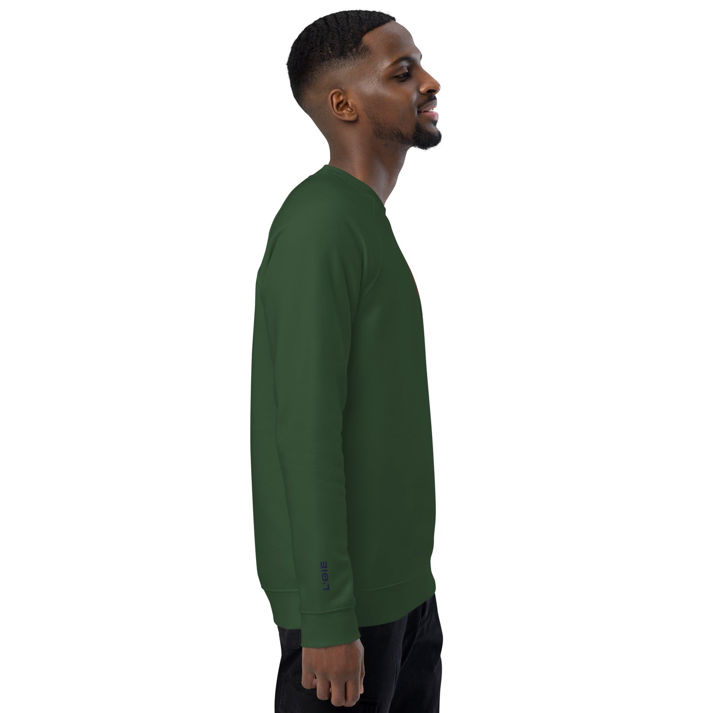 Unisex organic raglan sweatshirt